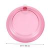 Ipetboom Portable Rotating Denture Case Pink Small Plastic Denture Storage Box Lid for Travel and Retainer Storage view 2