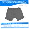 Catheter Underwear for Men with Elastics Cotton Catheter Pants with 2 Pocket & Fixer Striped Concealed Nephrostomy Bag Clothing for Elderly, Abdominal Surgery, No Urine Bag, XL Catheter Bag Holder view 4