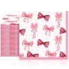 40 Pcs Bow Napkins for Pink Bow Happy Birthday Party Supplies Bachelorette Party Bow Theme Paper Napkins Disposable for Girls Birthday Bridal Party Napkins 2 Ply 6.5 x 6.5 Inches view 1