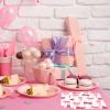 40 Pcs Bow Napkins for Pink Bow Happy Birthday Party Supplies Bachelorette Party Bow Theme Paper Napkins Disposable for Girls Birthday Bridal Party Napkins 2 Ply 6.5 x 6.5 Inches view 4
