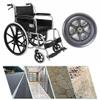 10 Inch Front Wheel of Wheelchair, 10x2 Front Wheel of Electric Wheelchair, PU Non-Inflatable Solid Tire, Front Wheel Assembly, Replaceable Wheelchair Accessories (2 Pack) view 3