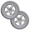 12 Inch Electric Wheelchair Rear Wheels, 12 1/2x2 3/4 Wheelchair Replacement Rear Wheel, Solid Non-Inflatable Tire, Aluminum Alloy Hub, Wheelchair Accessories (1 Pair) view 1