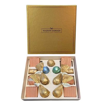 Assorted Signature Chocolate & Truffles Gift Box, 15 pcs, Halal | Vegentarian | Maison Samadi London
