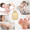 Hot Water Bottle, 1L Small Hot Water Bag with Soft Plush Warmer Cover Diamonds Yellow, Leak Proof Screw Plug Best for Winter Sports Outdoors Back Neck and Leg Cold Muscle Pain and Cramps view 3