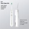 2-1 Oral Clean Kit- Water Dental flosser & Electric Toothbrush Combo- Brushing & Flossing- for Teeth Cleaning and Gum Health (White) view 2