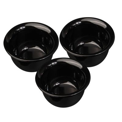 Healeved 3pcs Men's Shaving Bowl Shaving Soap Mug Lid Reusable Shave Bowl for Men's Shave Supplies