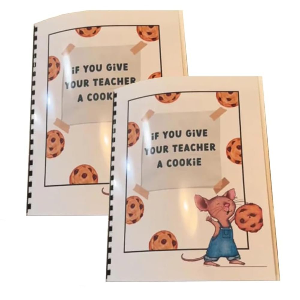 Giwnhvx If You Give Your Teacher A Cookie, Teacher Appreciation Gift Book, Creativeand Thoughtful Gift for Teacher, Gift 2Pcs