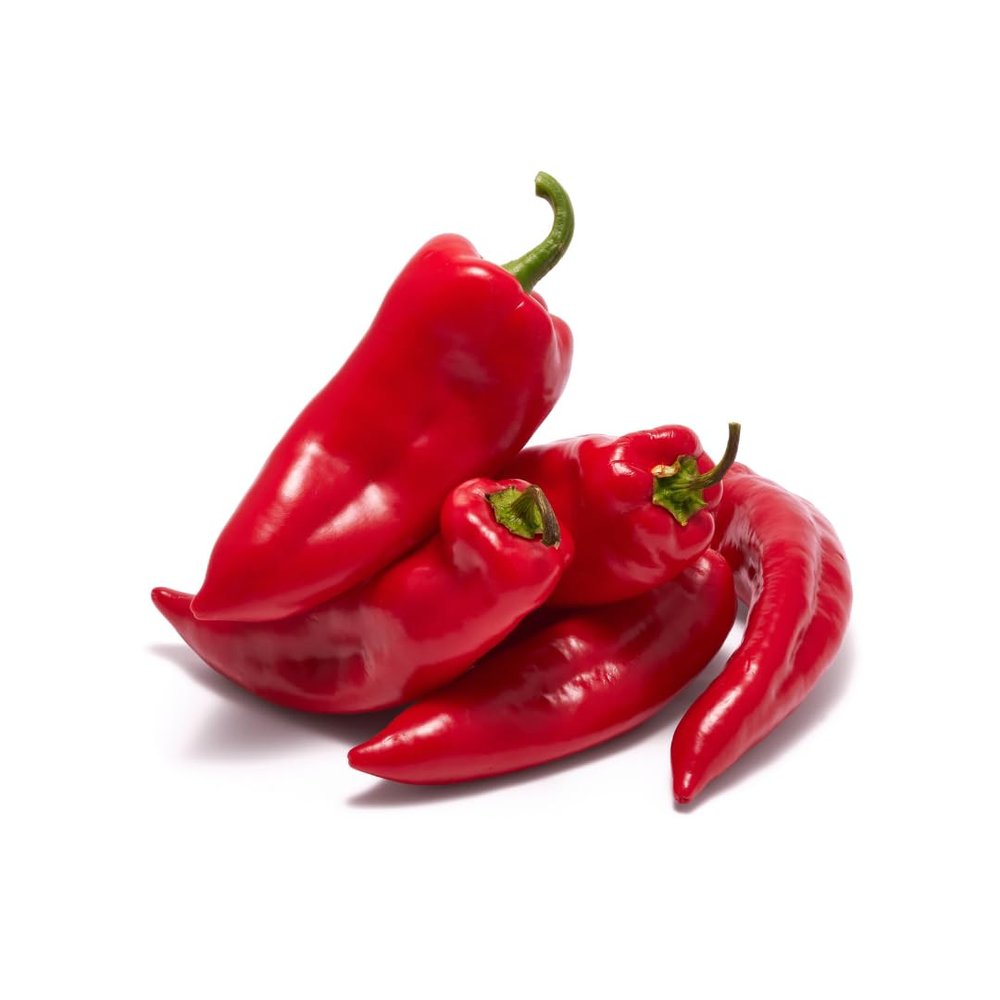 Fresh Red Kapia Peppers Loose 4kg | Sweet Pointed Peppers | Premium Quality | Ideal for Grilling, Roasting, and Salads | Fresh & Chilled Vegetables Box