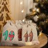 24 Piece Burlap Advent Calendar Bags - Cute Christmas Cookie Bags with Cotton Rope, Drawstring Pouch, Partys Favor, 24Pcs Reusable Burlap Holiday Christmas Candy Holder Accessories for Cookies Goodies view 2