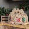 24 Piece Burlap Advent Calendar Bags - Cute Christmas Cookie Bags with Cotton Rope, Drawstring Pouch, Partys Favor, 24Pcs Reusable Burlap Holiday Christmas Candy Holder Accessories for Cookies Goodies view 4