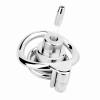 Curved Ring Flat Chastity Cage with Urethral Plug and Leather Belt, Stainless Steel Chastity Device for Men -UKHA21 (40mm Arc Ring) view 3