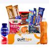 Protein Hamper Snacks Gift Box 1.35KG Gym Gifts for Men & Women - Ideal Protein Hampers Gym Hamper for Him & Her Fitness Selection Box with Protein Bar, Flapjacks, Chips, and Drink by GuiltFree view 1