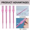 2 In 1 Manual Nose Hair Trimmer Ear Pickers For Women Man Nostril Hair Remover Tool Rotating Nasal Hair Cutter view 3