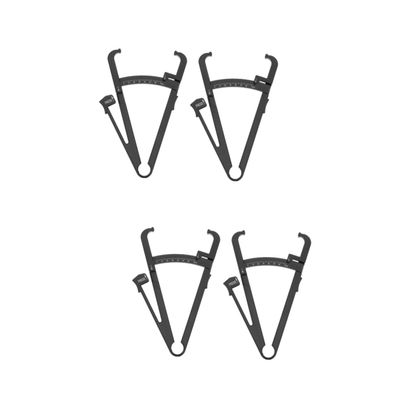 SEWOART 2sets Fat Measurer Body Measurement Tape Skin Calipers Plastic Portable Fat Caliper 2pcs*2