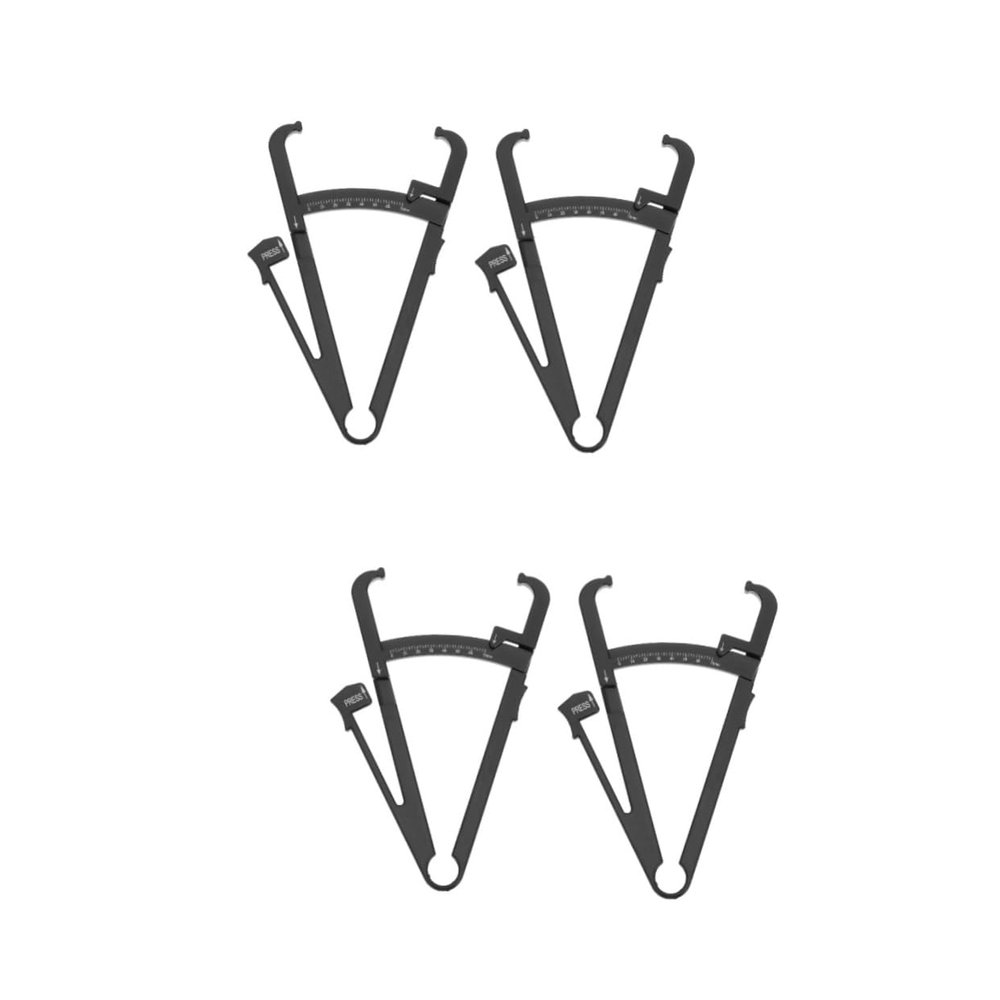 SEWOART 2sets Fat Measurer Body Measurement Tape Skin Calipers Plastic Portable Fat Caliper 2pcs*2