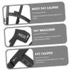 SEWOART 2sets Fat Measurer Body Measurement Tape Skin Calipers Plastic Portable Fat Caliper 2pcs*2 view 4