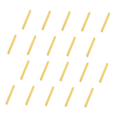 Acrylic Mirror Ice Pop Craft Sticks 20pcs Golden Reusable