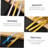 Acrylic Mirror Ice Pop Craft Sticks 20pcs Golden Reusable view 2