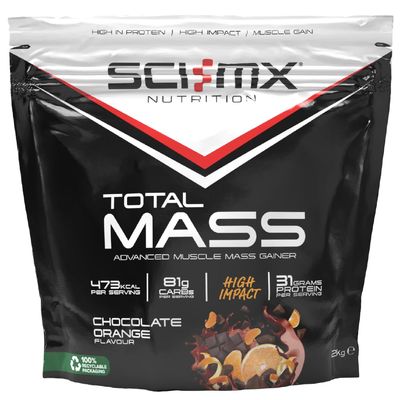 SCI-MX Total Mass Mass Gainer Protein Powder Choc Orange Flavour 2Kg
