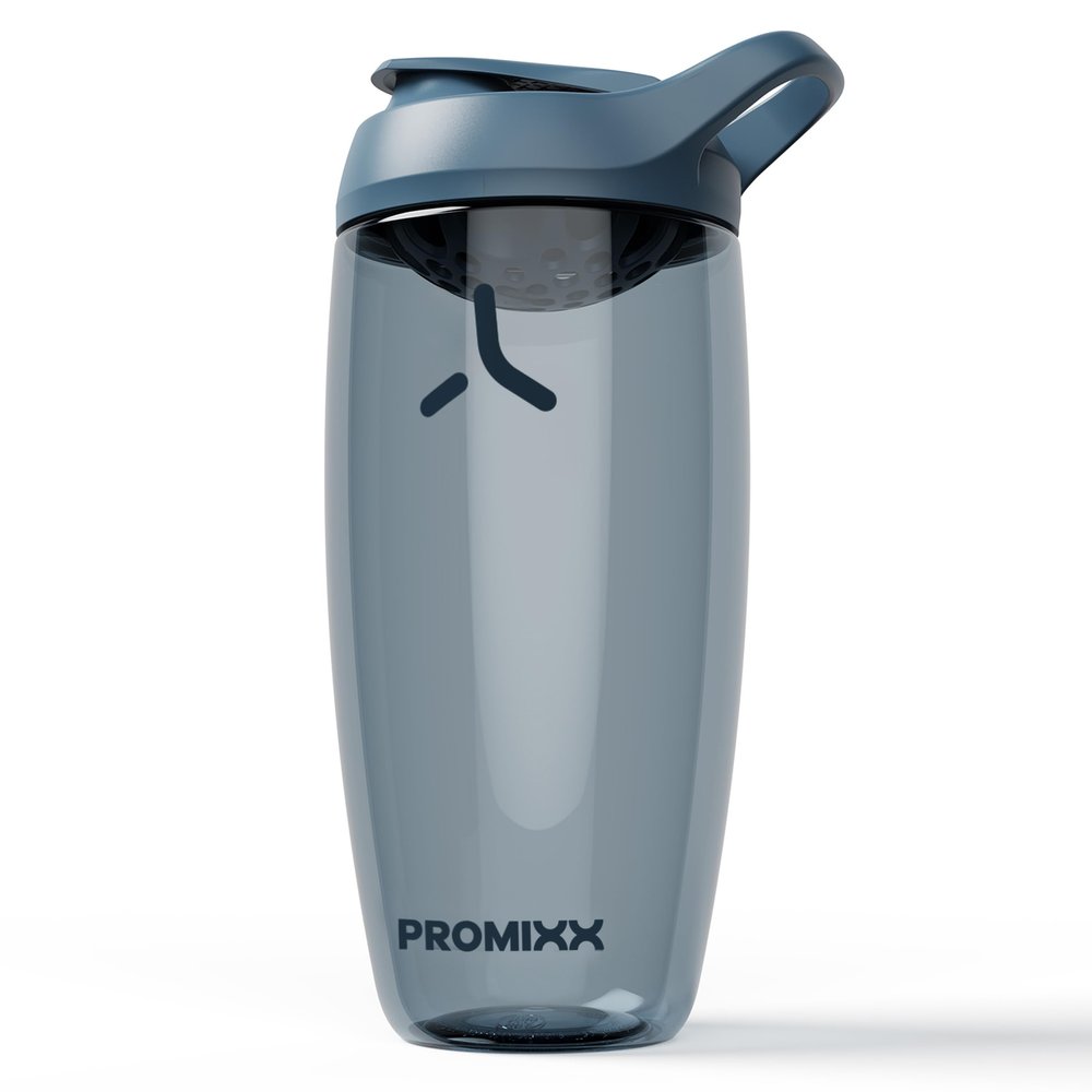 Promixx PURSUIT Protein Shaker Bottle New Edition  Premium Sports Bottles for Protein Mixes and Supplement Shakes  Easy Clean, Durable Protein Shaker Cup, 700ml, Midnight Blue
