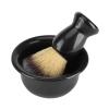 Shaving Brush Set, Manual 3 in 1 Shaving Kit for Men Hair Nylon Beard Brush with Stand Shaver Holder and Shaving Bowl for Men Beard Remover view 4