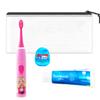 Barbie Oral Care Travel Kit for Kids, Pack with a Toothbrush, Toothpaste, Dental Floss, Travel Bag, More for Girls, Toddlers, Brush Set view 2
