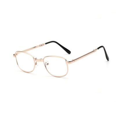 AQUASHIELDING Fold Up Glasses Transition Photochromic Readers Progressive Multifocus Reading Glasses Anti-Blue Eyewear HD Glasses,4 Diopter