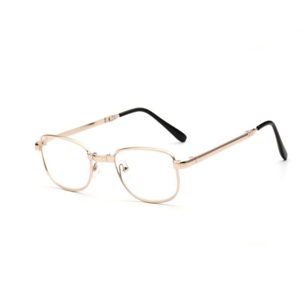 AQUASHIELDING Fold Up Glasses Transition Photochromic Readers Progressive Multifocus Reading Glasses Anti-Blue Eyewear HD Glasses,4 Diopter