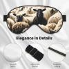 Sheep and Lambs Print Soft Blackout Eye Mask,Travel Eye Mask,Side Sleeper Eye Covers,Sleep Eye Mask for Men Women view 4
