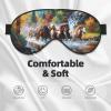 Horses Print Soft Blackout Eye Mask,Travel Eye Mask,Side Sleeper Eye Covers,Sleep Eye Mask for Men Women view 3