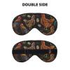 Chicken Print Print Soft Blackout Eye Mask,Travel Eye Mask,Side Sleeper Eye Covers,Sleep Eye Mask for Men Women view 2
