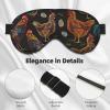 Chicken Print Print Soft Blackout Eye Mask,Travel Eye Mask,Side Sleeper Eye Covers,Sleep Eye Mask for Men Women view 4