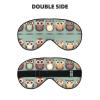 Cartoon Owls Cute Print Soft Blackout Eye Mask,Travel Eye Mask,Side Sleeper Eye Covers,Sleep Eye Mask for Men Women view 2