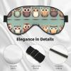Cartoon Owls Cute Print Soft Blackout Eye Mask,Travel Eye Mask,Side Sleeper Eye Covers,Sleep Eye Mask for Men Women view 4