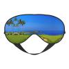Golf Course Print Soft Blackout Eye Mask,Travel Eye Mask,Side Sleeper Eye Covers,Sleep Eye Mask for Men Women view 1