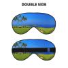 Golf Course Print Soft Blackout Eye Mask,Travel Eye Mask,Side Sleeper Eye Covers,Sleep Eye Mask for Men Women view 2