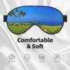 Golf Course Print Soft Blackout Eye Mask,Travel Eye Mask,Side Sleeper Eye Covers,Sleep Eye Mask for Men Women view 3