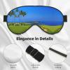 Golf Course Print Soft Blackout Eye Mask,Travel Eye Mask,Side Sleeper Eye Covers,Sleep Eye Mask for Men Women view 4