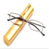 AQUASHIELDING Tube Readers, Small Compact Pen Clip Portable Aluminum Hard Case Classic, Blue Light Blocking Spring Hinge Readers for Women Men,1.5 Diopter view 1