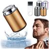 Mini Electric Shaver - Mini Shaver Portable Electric Shaver,Electric Razor for Men Pocket Size,USB Rechargeable Waterproof Shaver Electric Beard Trimmer for Car,Travel (Gold) view 1