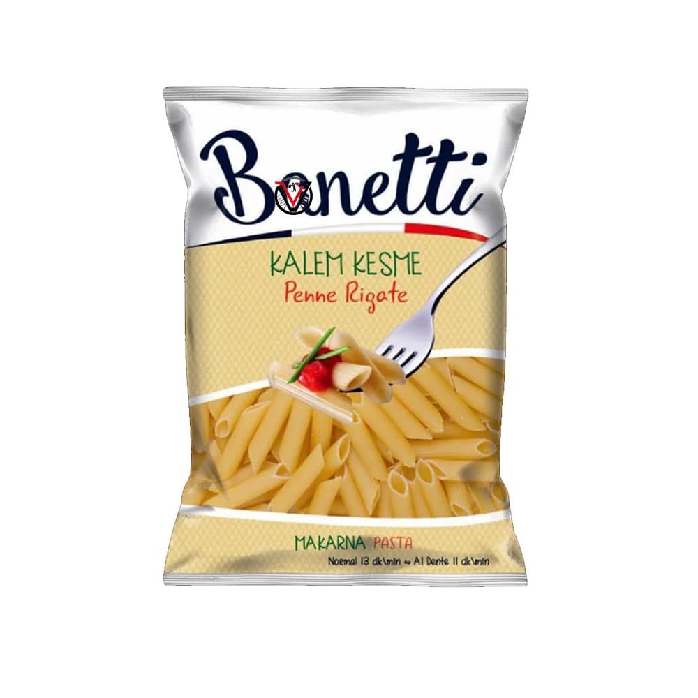 Baneti Pasta,Vermicelli Variety Packs 400g - Perfect For Make Macaroni Salads,Different Soups Dishes (2 Bags, Penne Rigate Pasta)