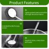 FHBHJNATC Set of 5 steel sponge handles, scourer stainless steel, steel wool sponge, it is used to clean kitchen utensils such as kitchen stoves, pots, bowls, pots etc view 3