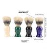 Soft Shaving Brush, Hair Shaving Brush Handle Bristle Safety Razor Brush Neck Sweep Brush, Handle Shaving Brush, Green view 2