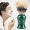 Soft Shaving Brush, Hair Shaving Brush Handle Bristle Safety Razor Brush Neck Sweep Brush, Handle Shaving Brush, Green view 4