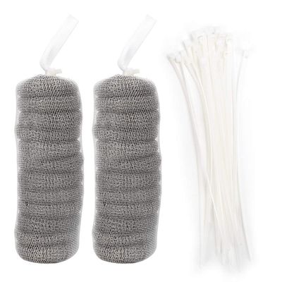 TYTOGE 24Pcs Washing Machine Lint Catcher with Cable Ties,Stainless Steel Lint Snare Traps Laundry Mesh Washer Hose Filter