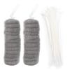 TYTOGE 24Pcs Washing Machine Lint Catcher with Cable Ties,Stainless Steel Lint Snare Traps Laundry Mesh Washer Hose Filter view 1