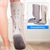 HSWOYEA Fracture Orthosis Boots Ankle Brace Breathable Non-Slip Silicone Material High Gang Orthosis Strap Plantar Splint for Foot Injuries Sprained Ankle,Right feet view 2