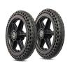 12 Inch Rear Wheel Replacement for Wheelchairs 1 Pair, 121.5 Honeycomb Solid Tire Wheel Assembly, ABS Plastic Wheel Hub(12x1.5(15mm)) view 1