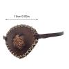 Pirate Captain Eye Patches - Costume Retro PU Leather Skull Bone Eye Patch Adjustable Medieval Gothic Cosplay Costume Skull Bone Eye Patch Costume view 4