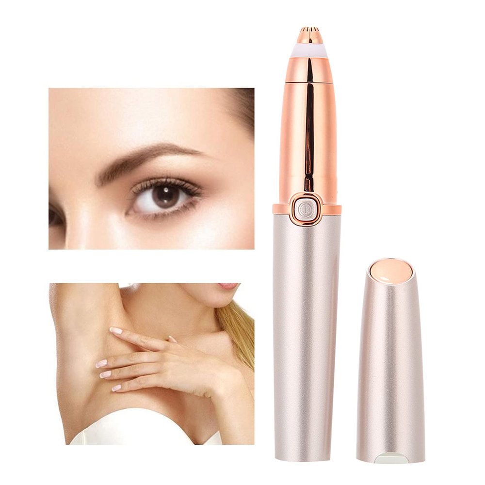 Eyebrow Facial Trimmer, Mini Portable Eyebrow Trimmer Facial Hair Removal for Women with USB Charging for Travel, Home Use